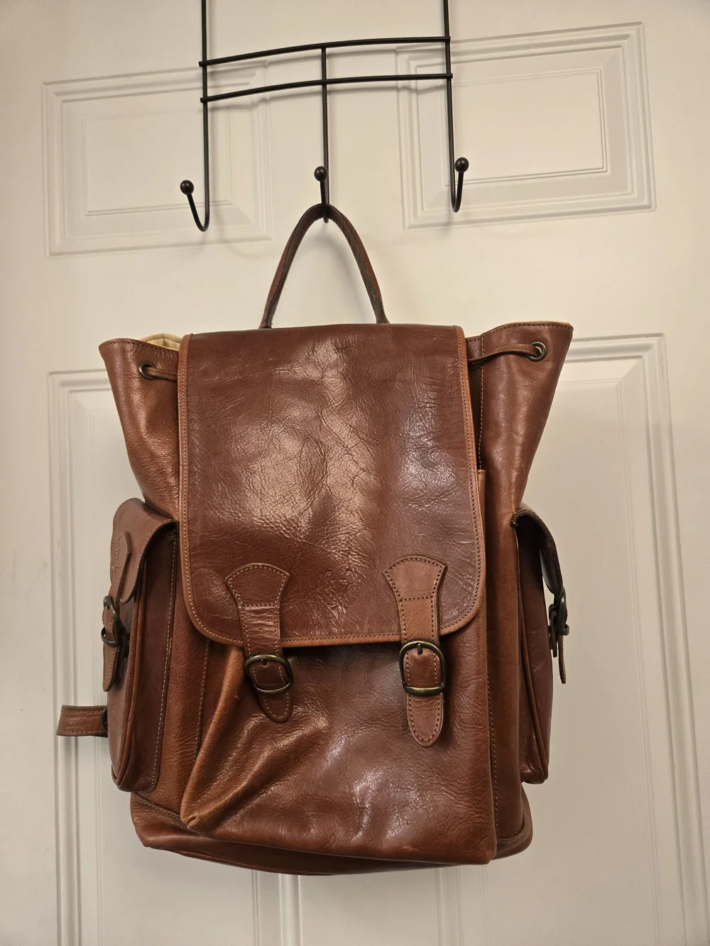 Firenze Italian Leather Backpack
